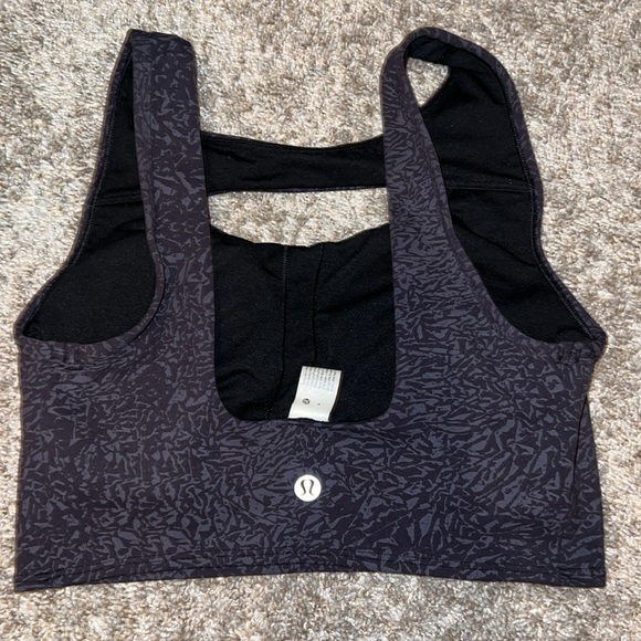 Lululemon Everlux Cut-Out Train Bra *Medium Support B/C Cups Crunch Black size 4 - Picture 5 of 7